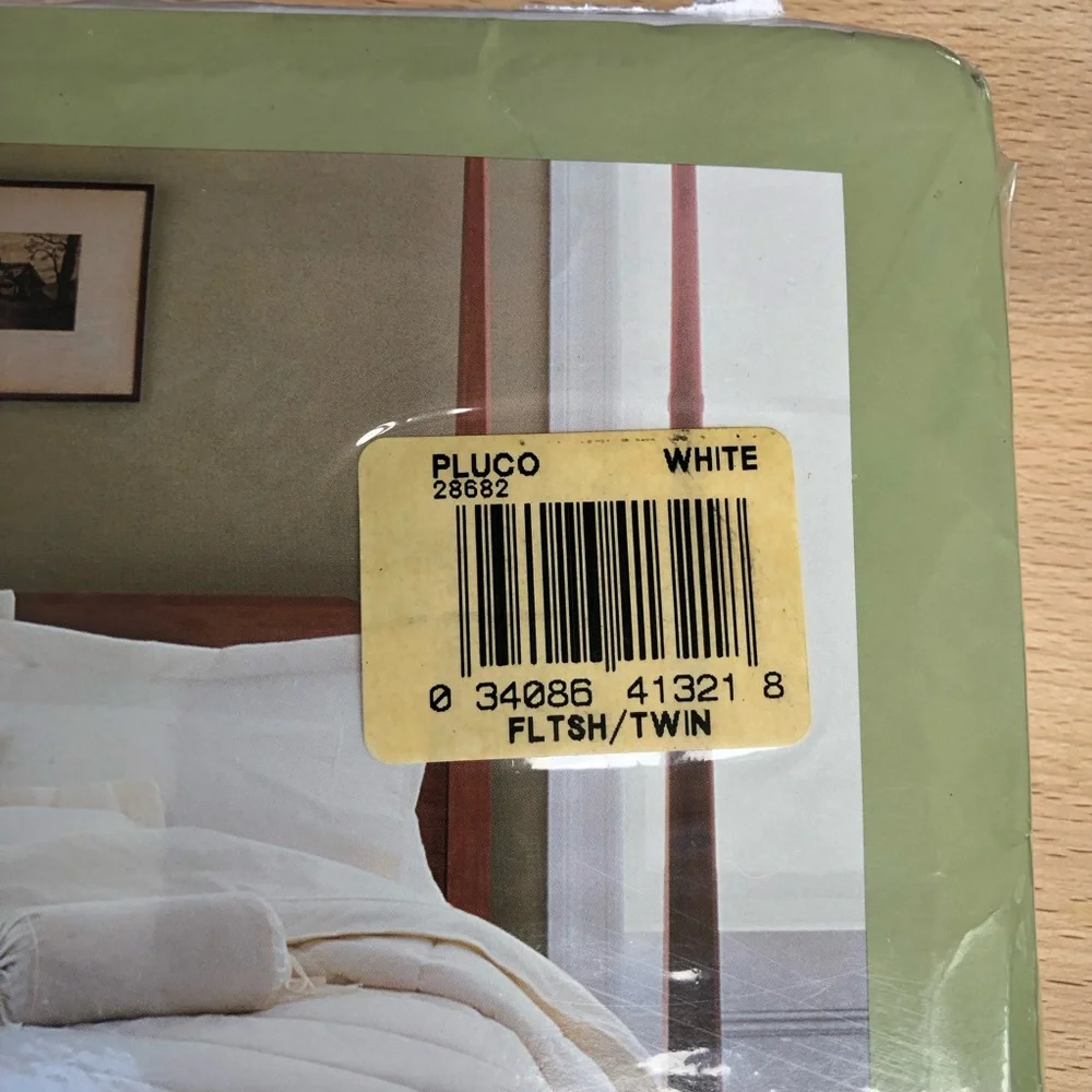 Wamsutta Supercale Plus 200 Thread Count Vintage Made USA White Twin Flat Sheet